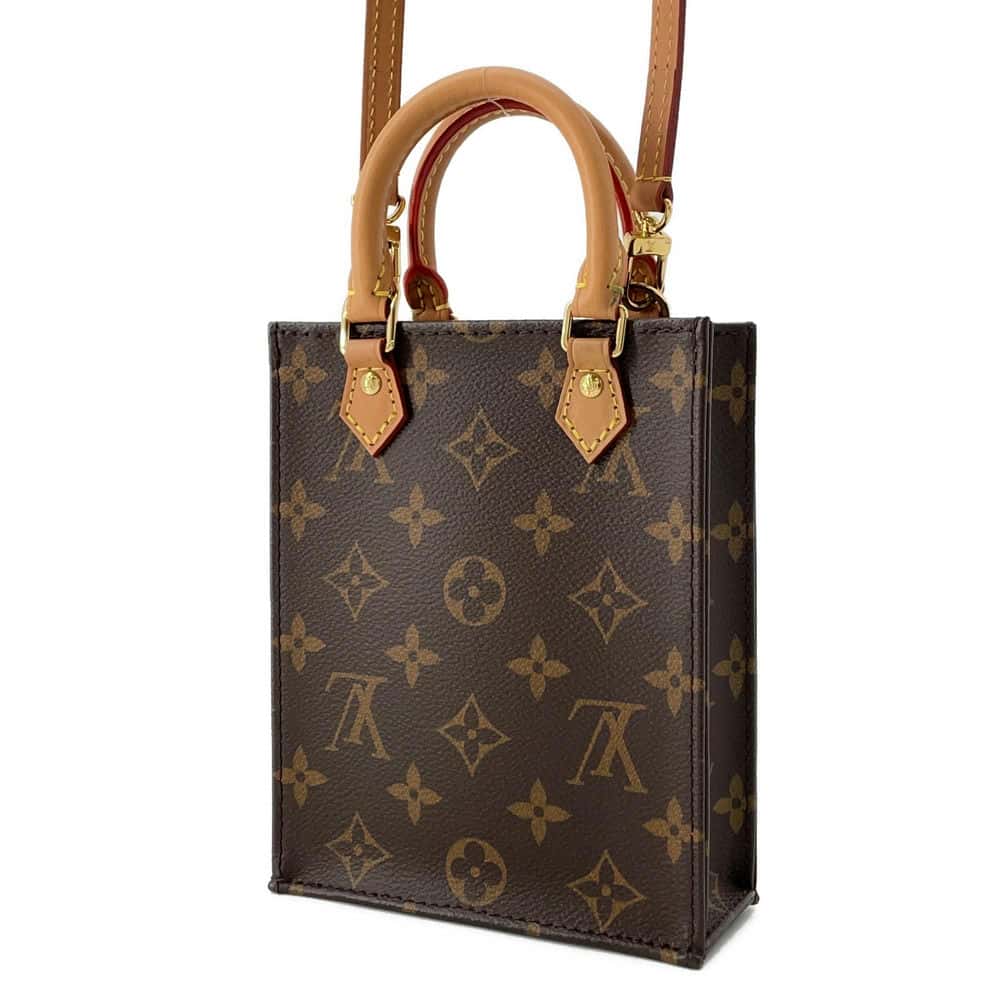 LOUIS VUITTON Petit Sac Plat Brown M81295 Monogram