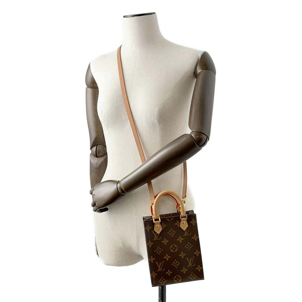 LOUIS VUITTON Petit Sac Plat Brown M81295 Monogram