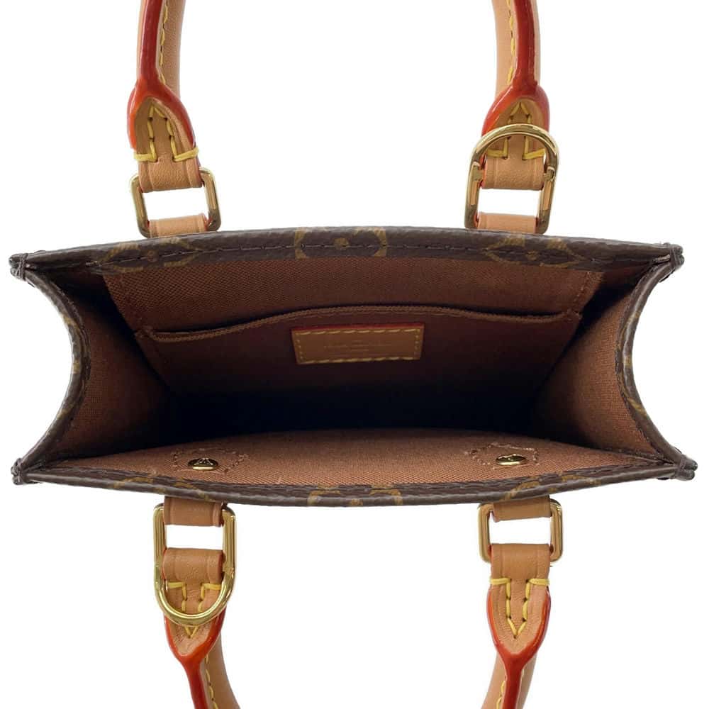 LOUIS VUITTON Petit Sac Plat Brown M81295 Monogram