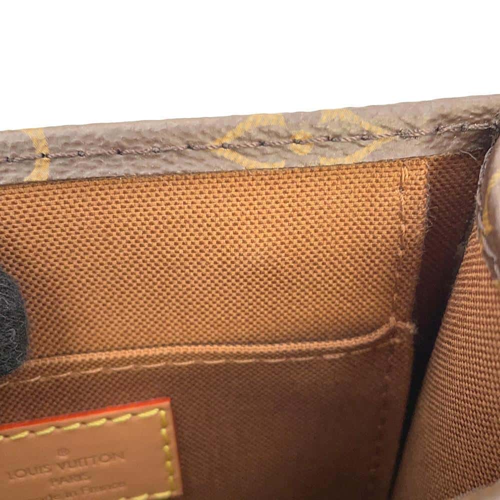 LOUIS VUITTON Petit Sac Plat Brown M81295 Monogram