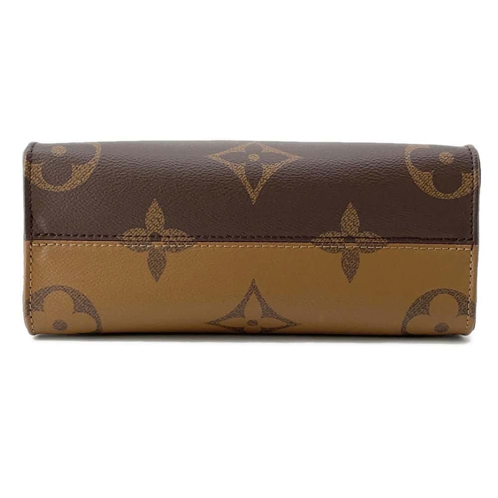 LOUIS VUITTON Onthego Red M46373 Monogram Monogram Reverse Canvas Monogram Giant Size PM