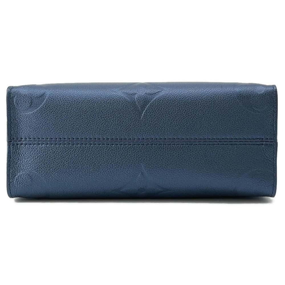 LOUIS VUITTON Onthego Navy Blue M58956 Monogram Empreinte Leather Grain Leather Size PM