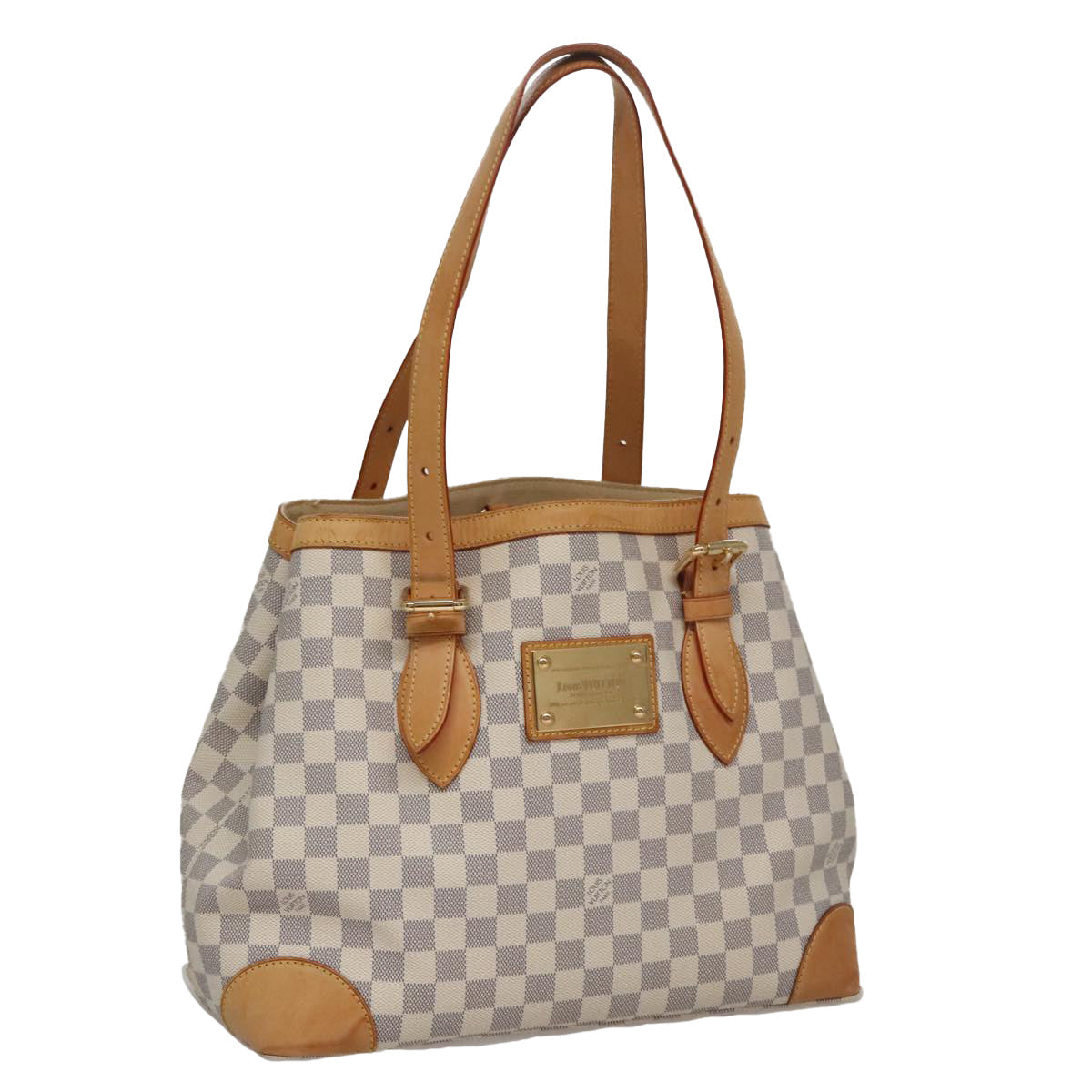 LOUIS VUITTON Damier Azur Hampstead MM Tote Bag N51206 LV 98189