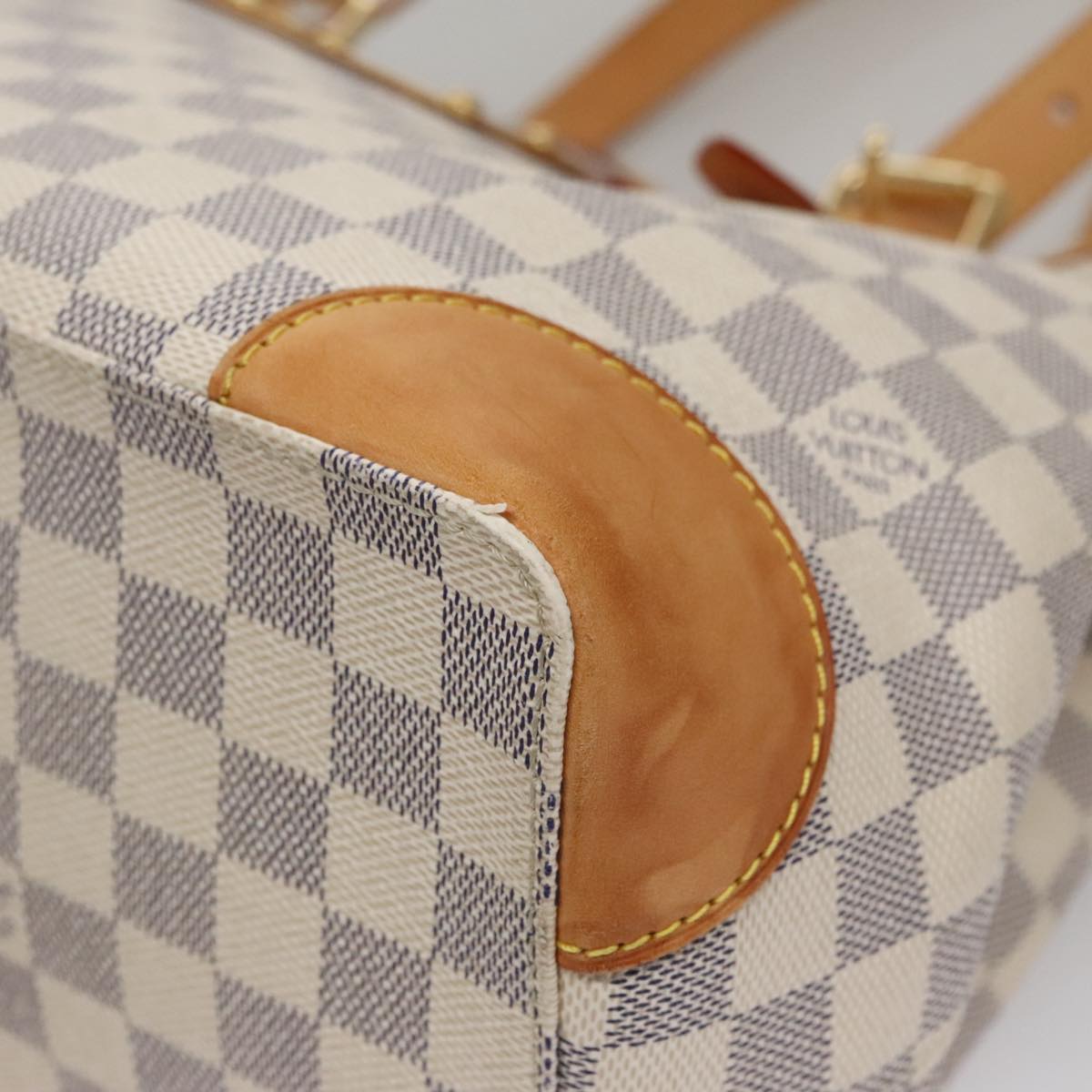 LOUIS VUITTON Damier Azur Hampstead MM Tote Bag N51206 LV 98189