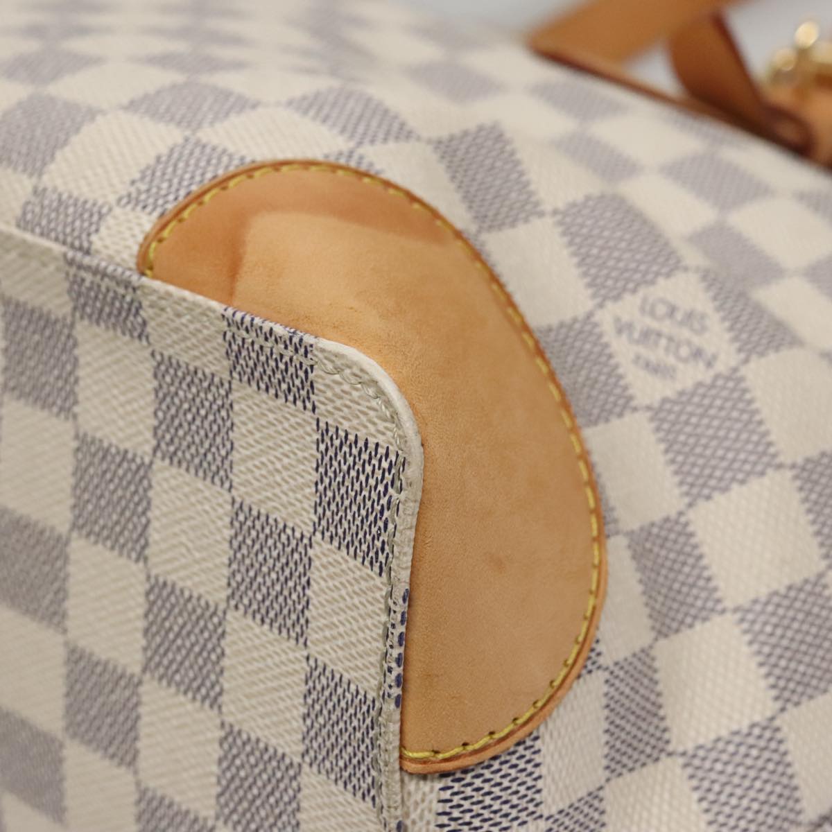 LOUIS VUITTON Damier Azur Hampstead MM Tote Bag N51206 LV 98189