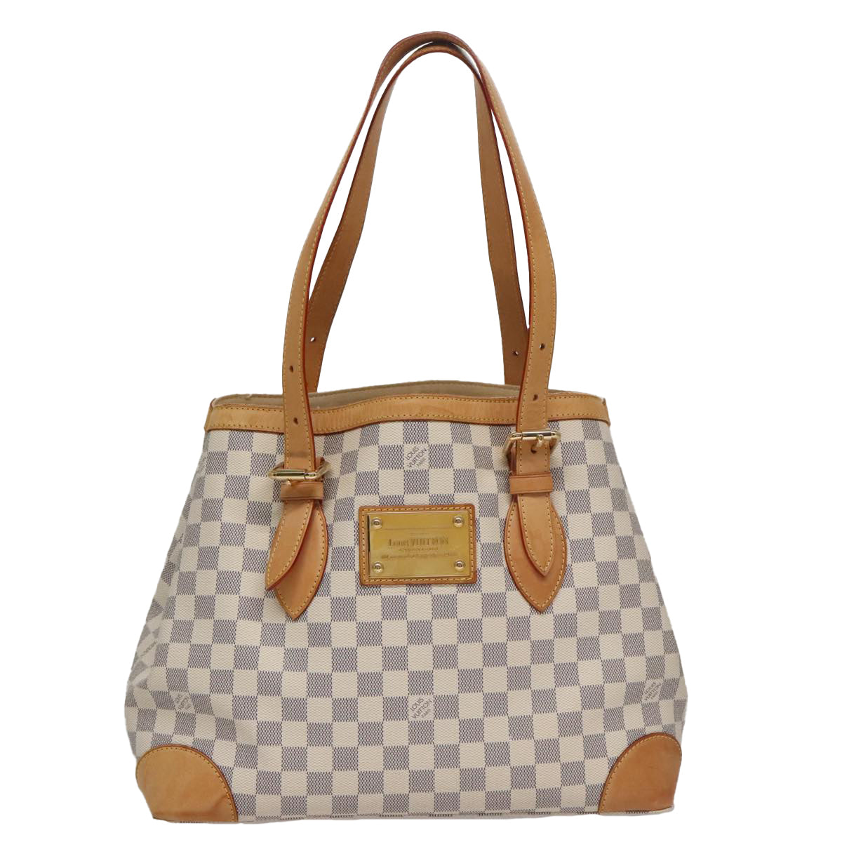 LOUIS VUITTON Damier Azur Hampstead MM Tote Bag N51206 LV 98189