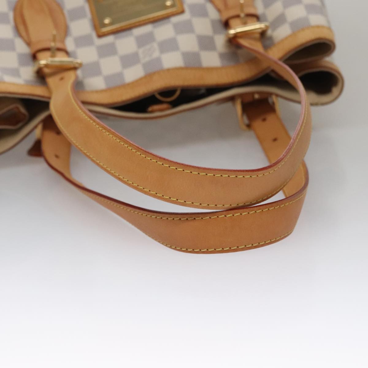 LOUIS VUITTON Damier Azur Hampstead MM Tote Bag N51206 LV 98189