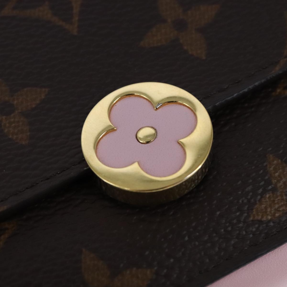 LOUIS VUITTON Monogram Portefeuille Flore Wallet M64586 LV 98192A