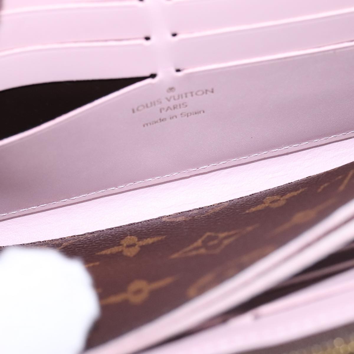 LOUIS VUITTON Monogram Portefeuille Flore Wallet M64586 LV 98192A