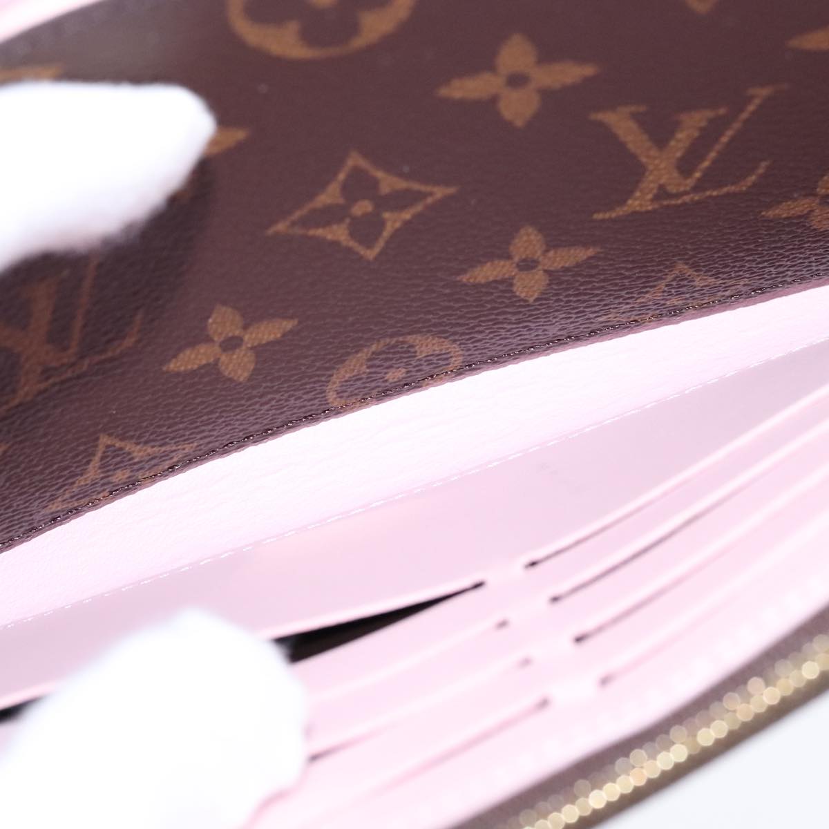 LOUIS VUITTON Monogram Portefeuille Flore Wallet M64586 LV 98192A