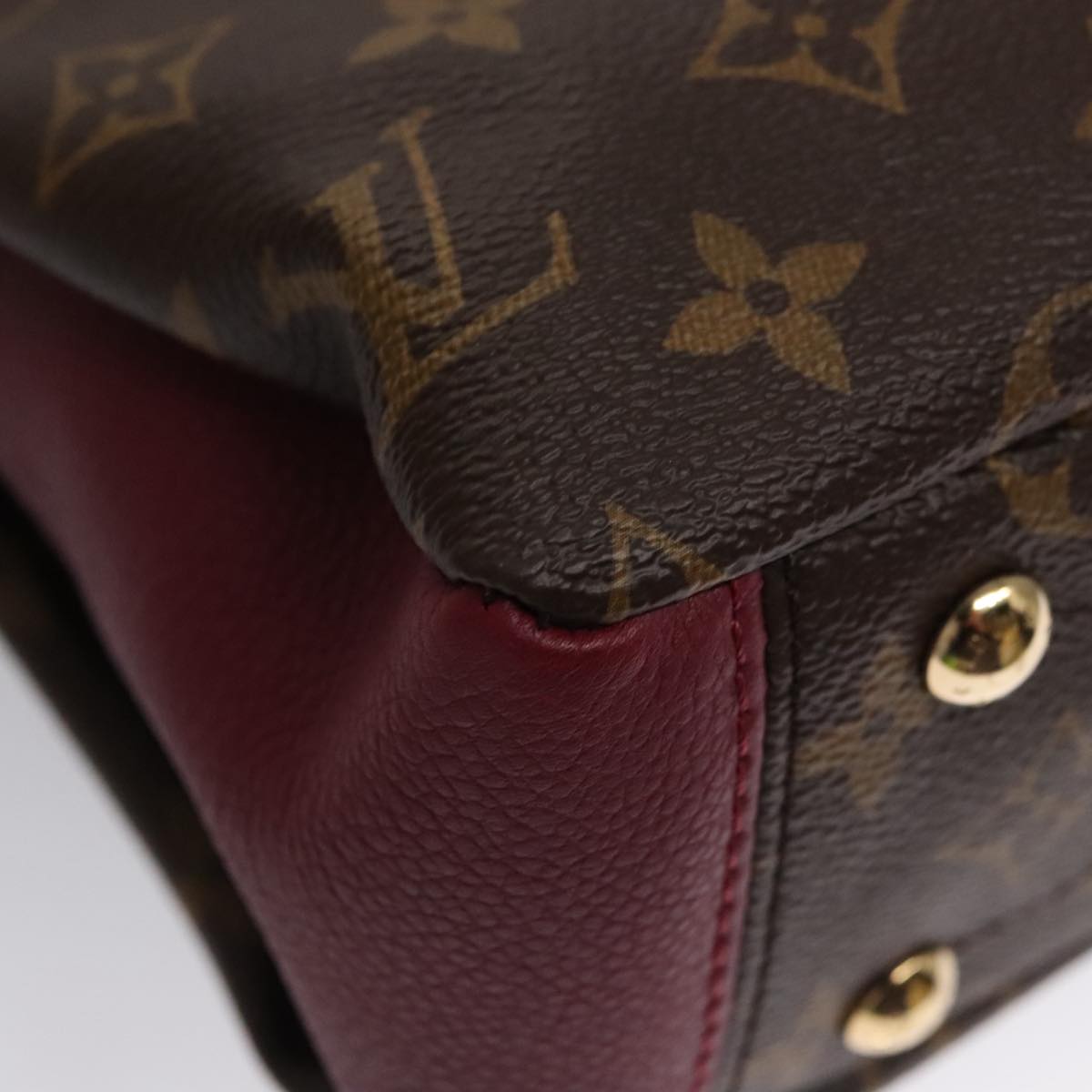 LOUIS VUITTON Monogram Palas BB Hand Bag 2way Bordeaux M42961 LV 98196SA