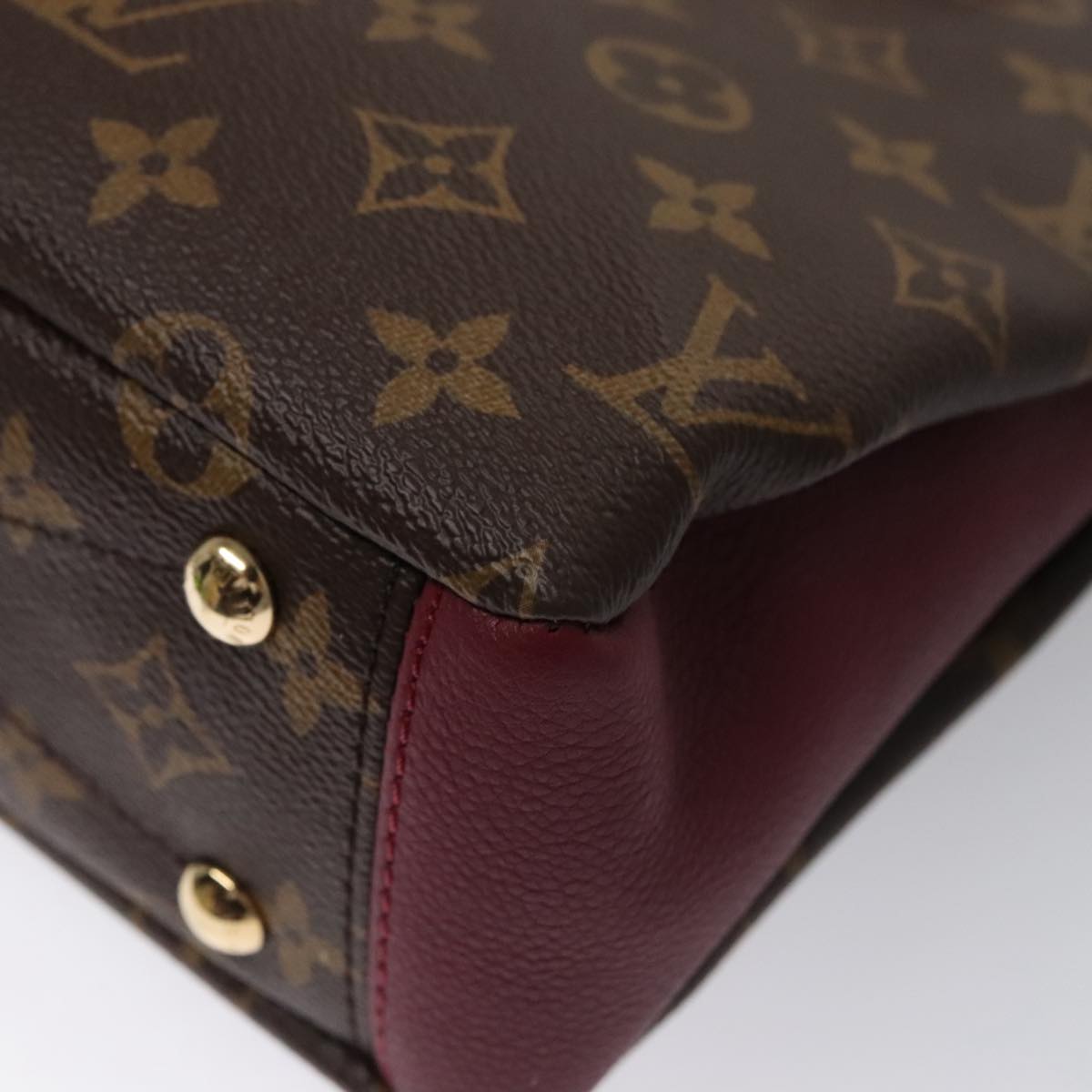LOUIS VUITTON Monogram Palas BB Hand Bag 2way Bordeaux M42961 LV 98196SA