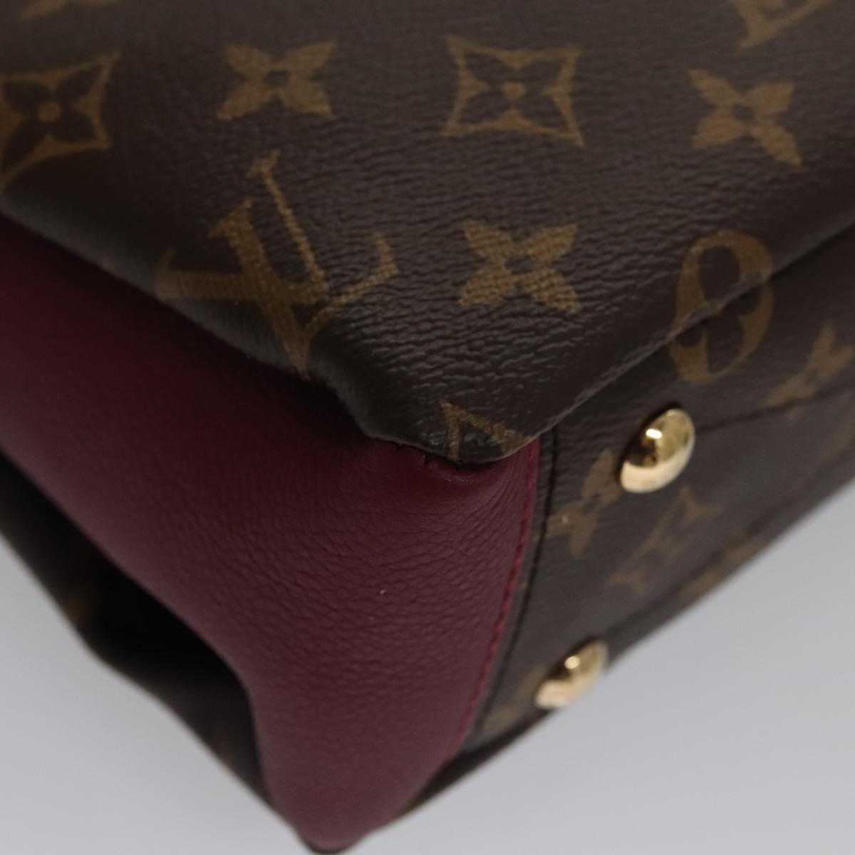 LOUIS VUITTON Monogram Palas BB Hand Bag 2way Bordeaux M42961 LV 98196SA