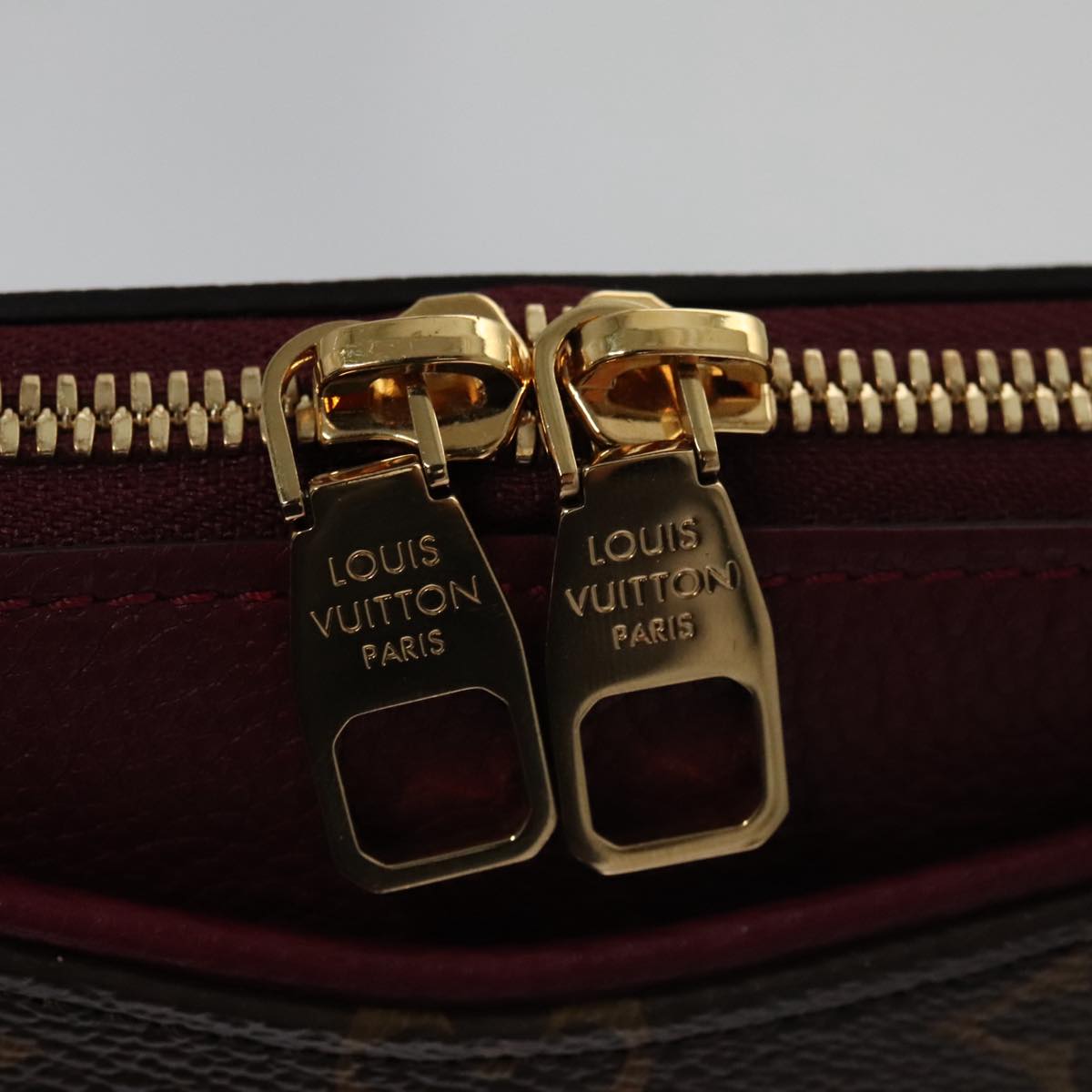 LOUIS VUITTON Monogram Palas BB Hand Bag 2way Bordeaux M42961 LV 98196SA