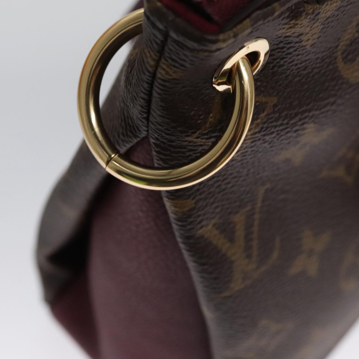 LOUIS VUITTON Monogram Palas BB Hand Bag 2way Bordeaux M42961 LV 98196SA