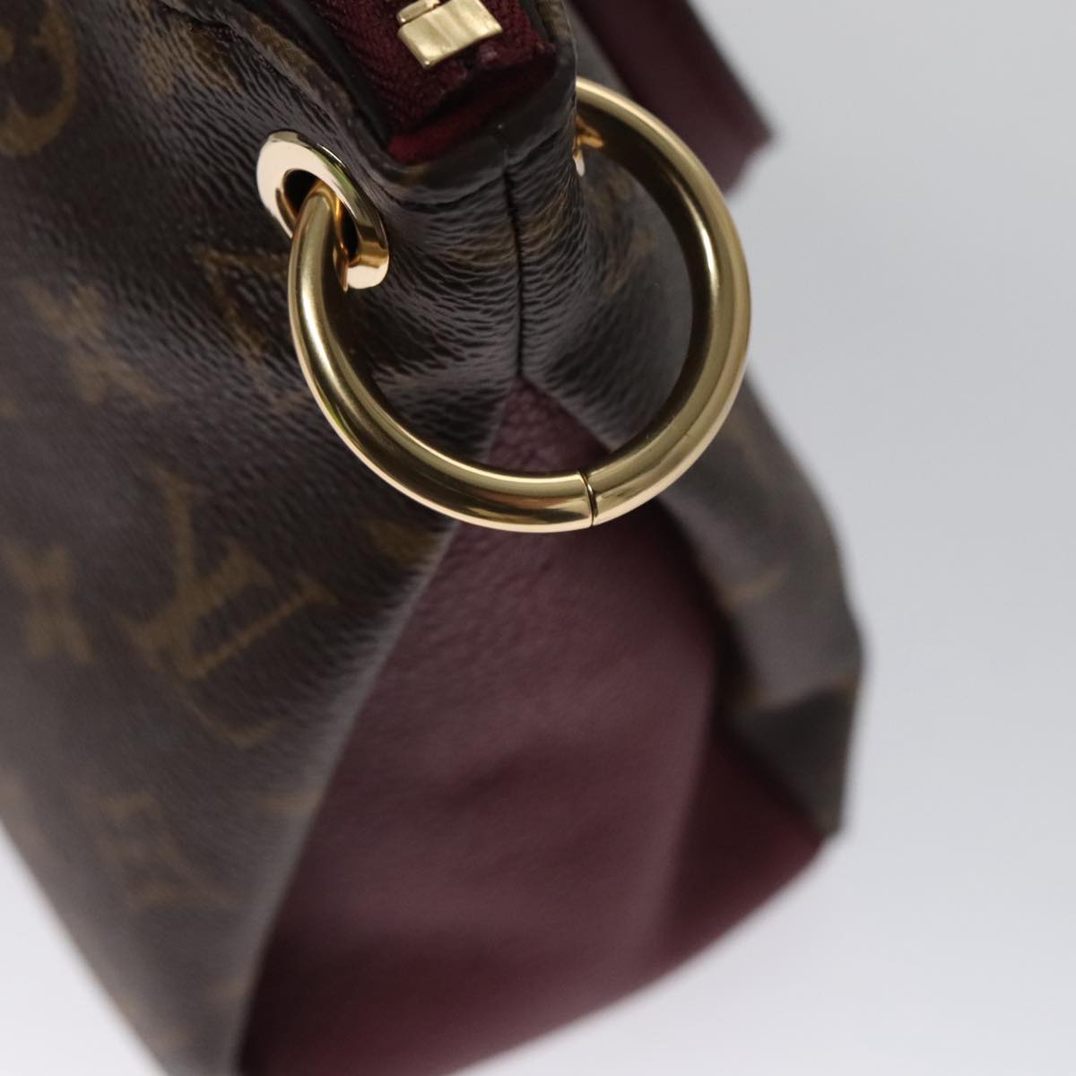 LOUIS VUITTON Monogram Palas BB Hand Bag 2way Bordeaux M42961 LV 98196SA