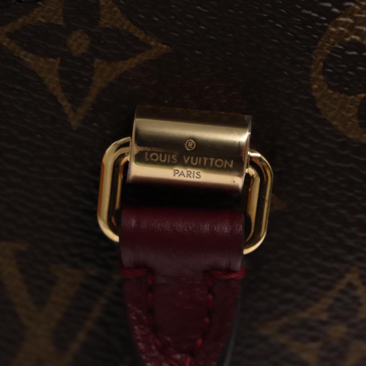 LOUIS VUITTON Monogram Palas BB Hand Bag 2way Bordeaux M42961 LV 98196SA