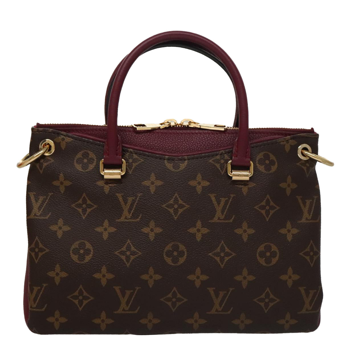 LOUIS VUITTON Monogram Palas BB Hand Bag 2way Bordeaux M42961 LV 98196SA