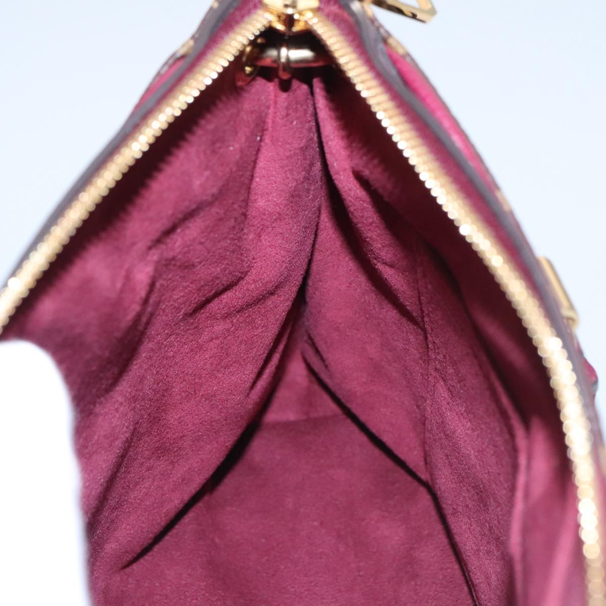 LOUIS VUITTON Monogram Palas BB Hand Bag 2way Bordeaux M42961 LV 98196SA
