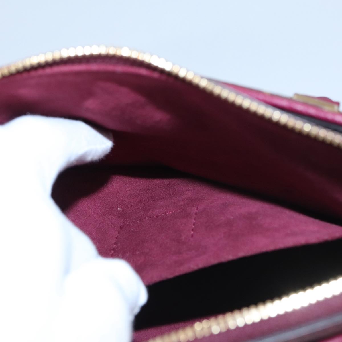 LOUIS VUITTON Monogram Palas BB Hand Bag 2way Bordeaux M42961 LV 98196SA
