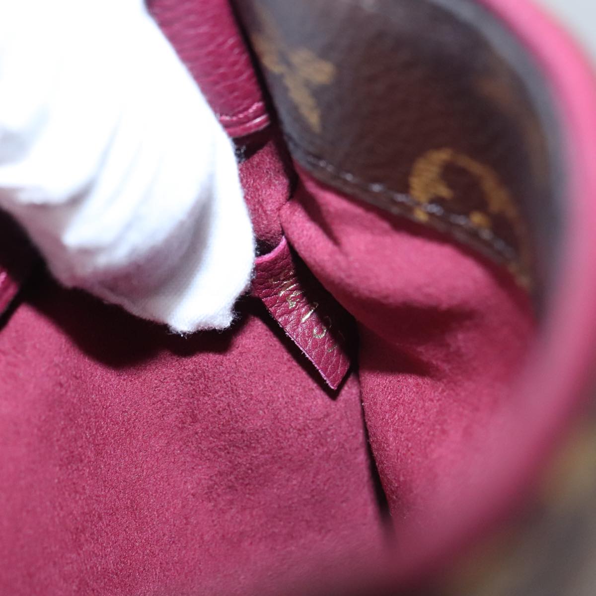 LOUIS VUITTON Monogram Palas BB Hand Bag 2way Bordeaux M42961 LV 98196SA