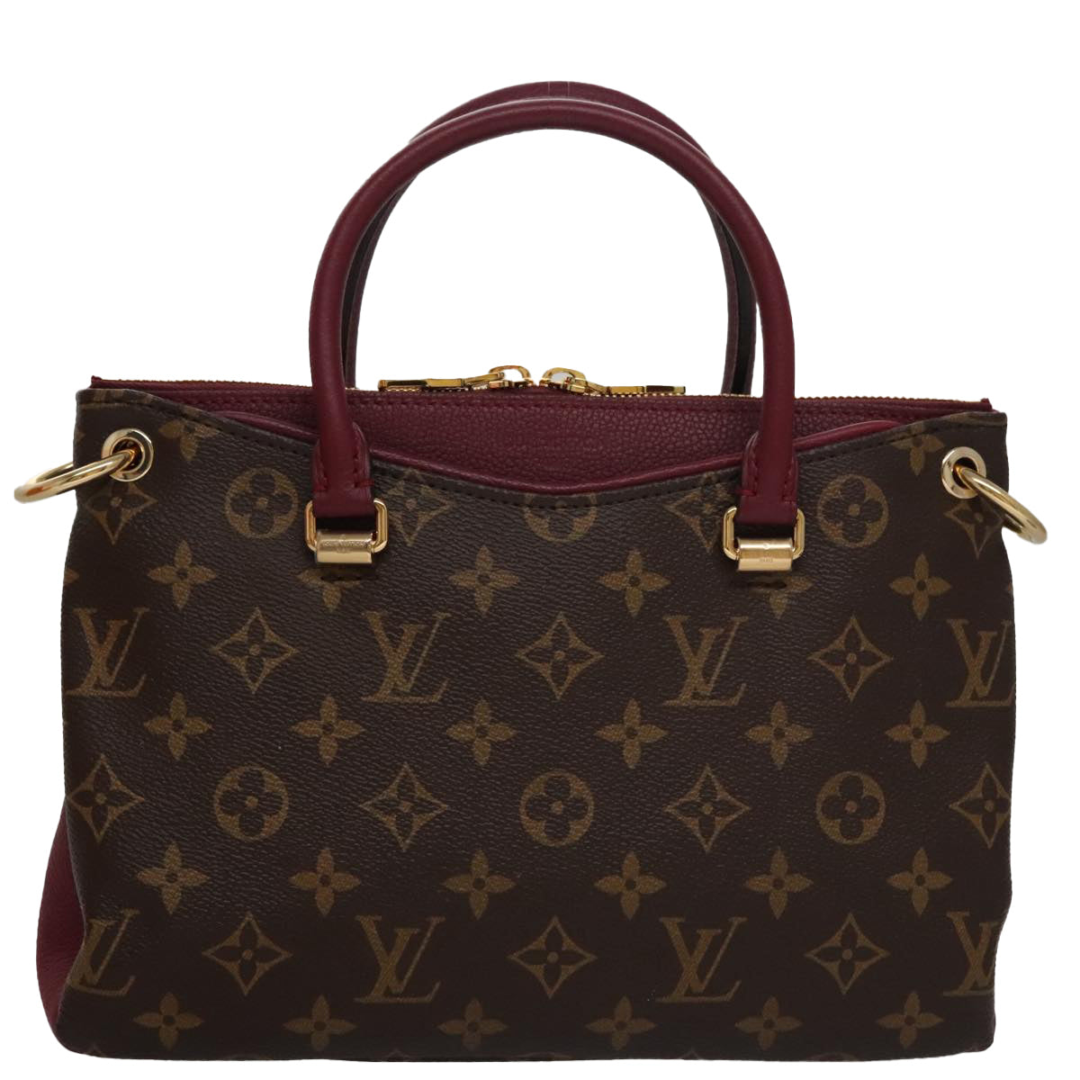 LOUIS VUITTON Monogram Palas BB Hand Bag 2way Bordeaux M42961 LV 98196SA