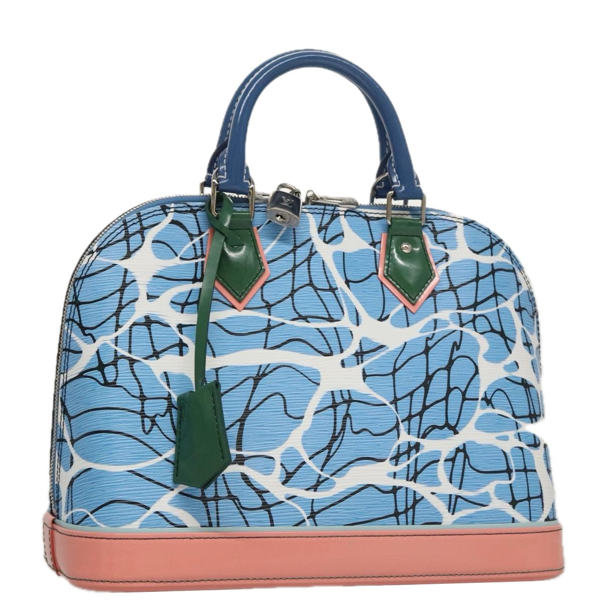 LOUIS VUITTON Epi Alma PM Hand Bag 2way Blue M41571 LV 98199SA