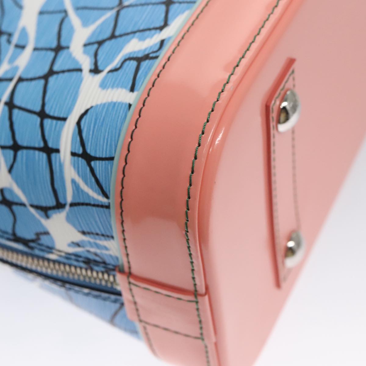 LOUIS VUITTON Epi Alma PM Hand Bag 2way Blue M41571 LV 98199SA