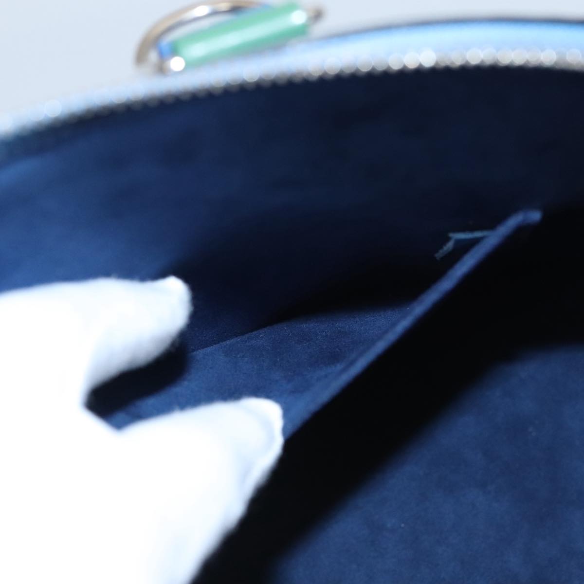 LOUIS VUITTON Epi Alma PM Hand Bag 2way Blue M41571 LV 98199SA
