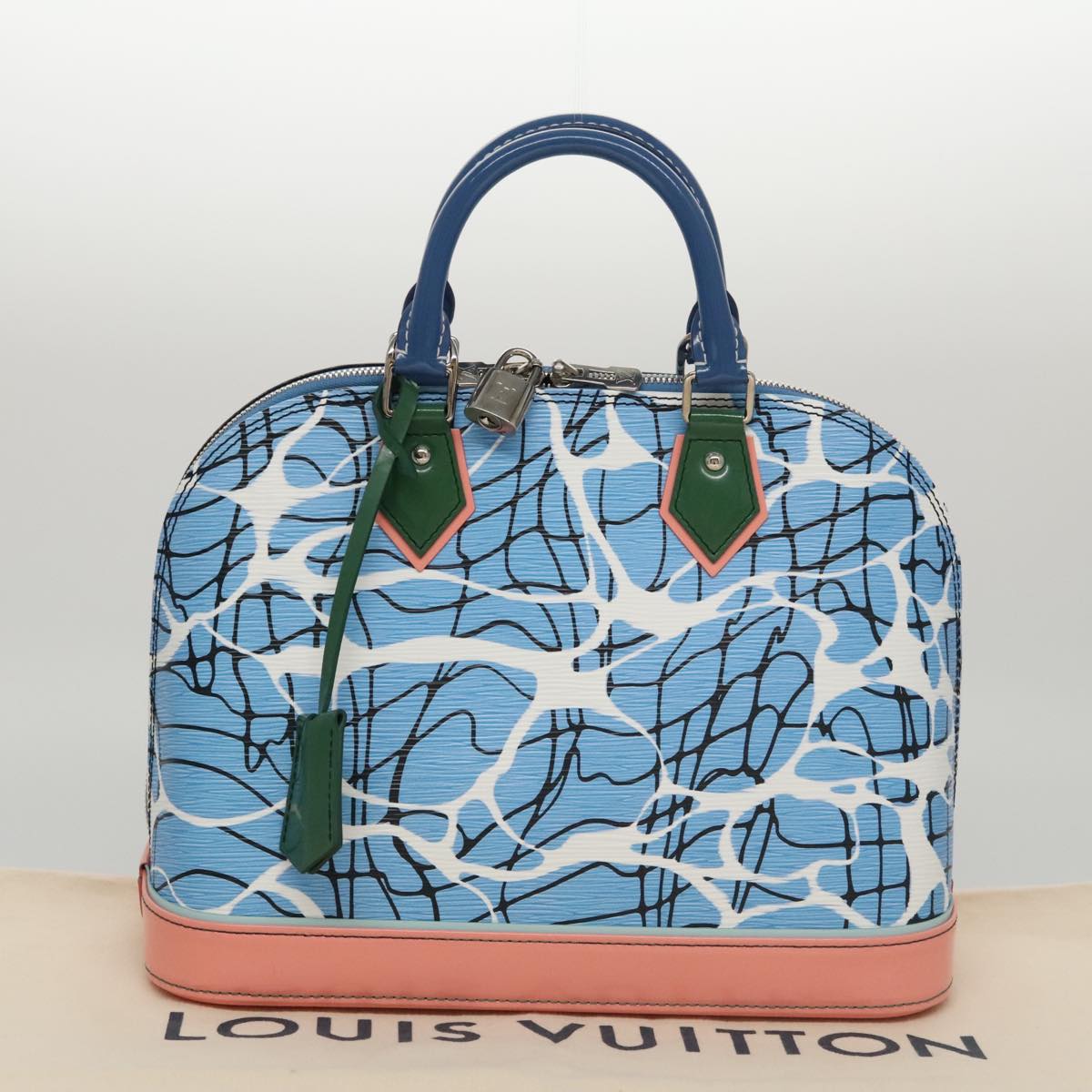 LOUIS VUITTON Epi Alma PM Hand Bag 2way Blue M41571 LV 98199SA