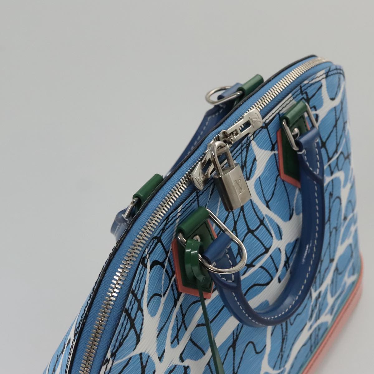 LOUIS VUITTON Epi Alma PM Hand Bag 2way Blue M41571 LV 98199SA