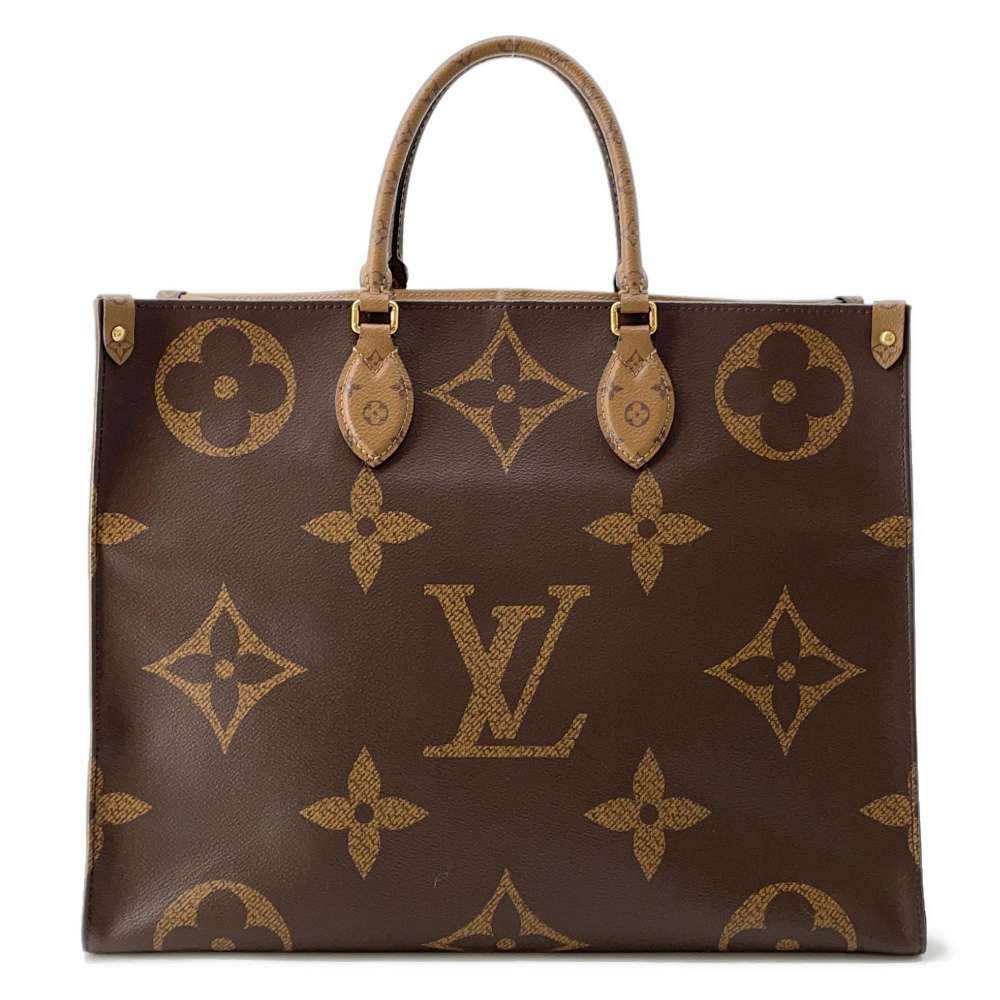 LOUIS VUITTON Onthego Red M44576 Monogram Monogram Reverse Canvas Monogram Giant Size GM