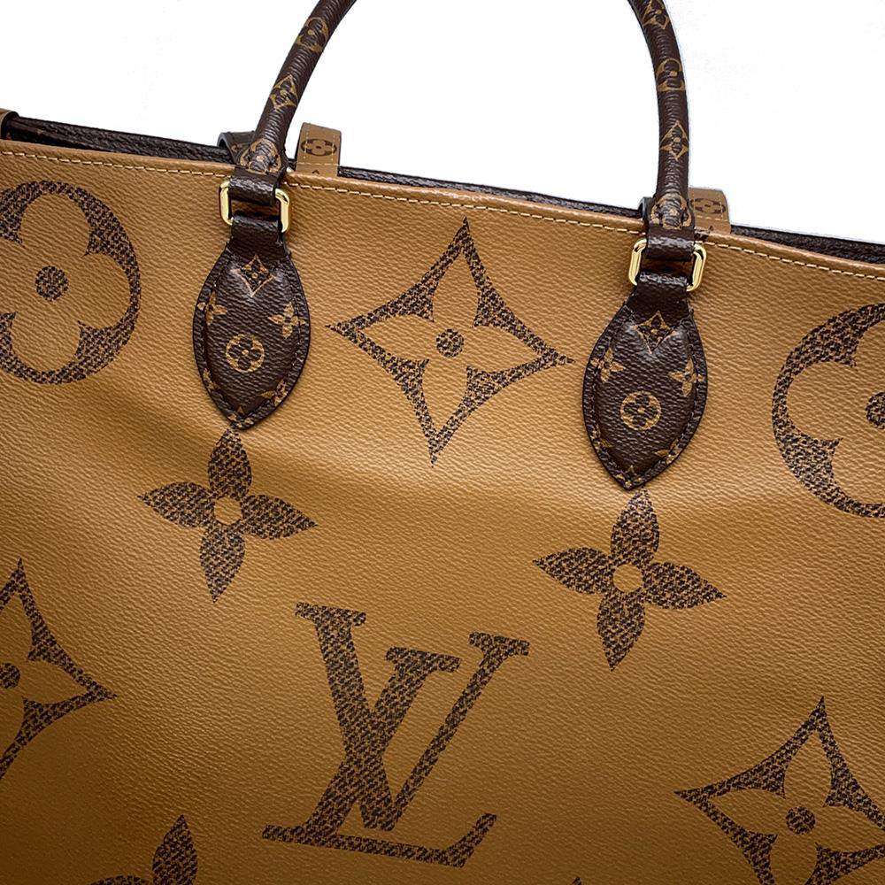 LOUIS VUITTON Onthego Red M44576 Monogram Monogram Reverse Canvas Monogram Giant Size GM