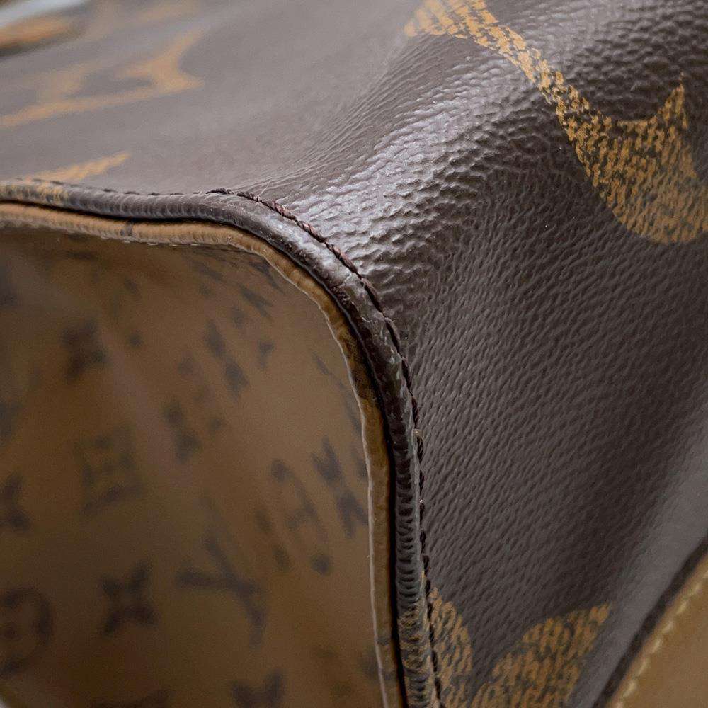 LOUIS VUITTON Onthego Red M44576 Monogram Monogram Reverse Canvas Monogram Giant Size GM