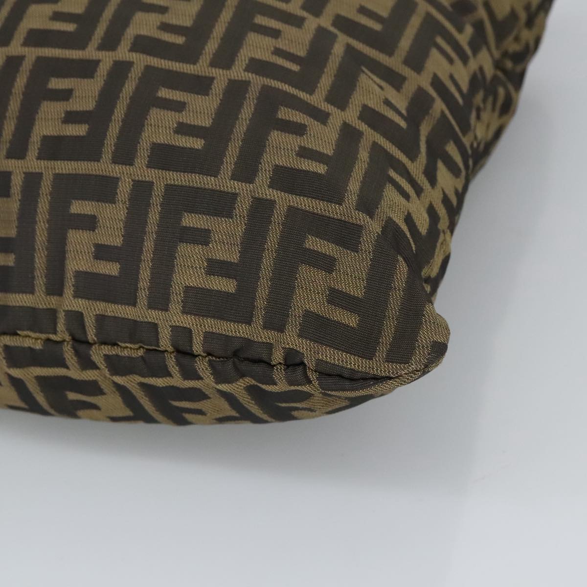 FENDI Zucca Canvas Tote Bag Brown Black 98219