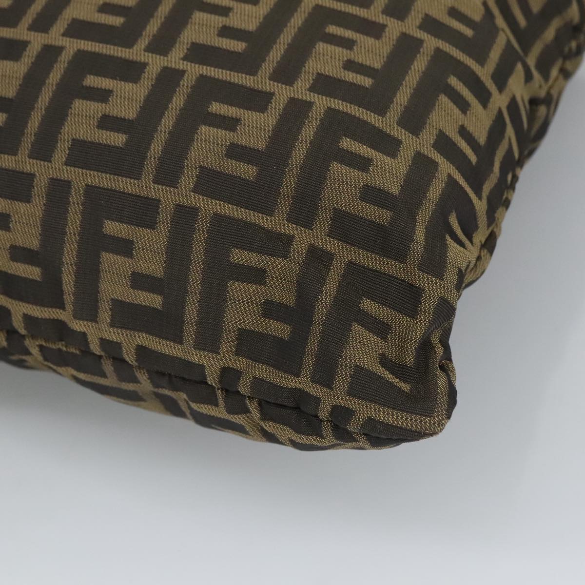 FENDI Zucca Canvas Tote Bag Brown Black 98219