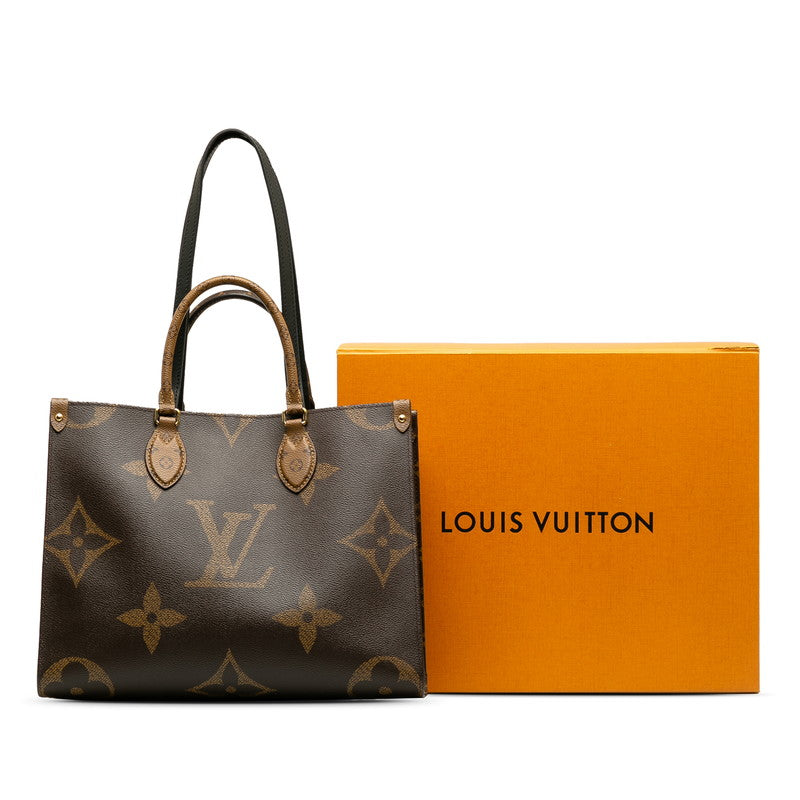 Louis Vuitton Monograms Giant Reverse M45321 Handbag PVC/Leather Brown