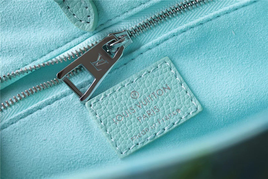 LV OnTheGo PM Monogram Empreinte Light Green For Women, WomenÃ¢â‚¬â„¢s Bags, Shoulder And Crossbody Bags 9.8in/25cm LV]