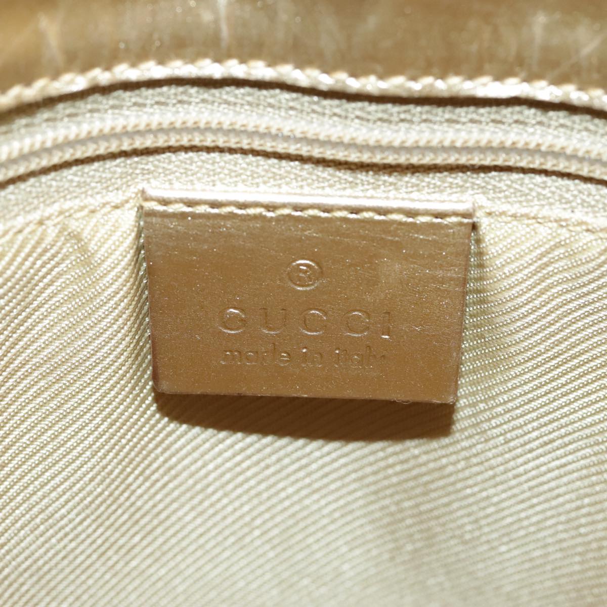 GUCCI GG Canvas Tote Bag Gold Tone Gold 002 1099 98426