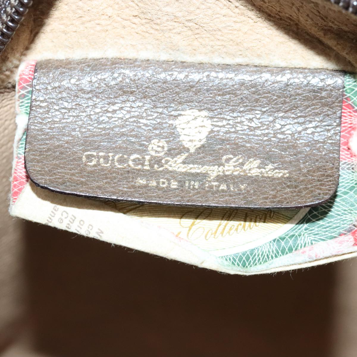 GUCCI GG Supreme Web Sherry Line Shoulder Bag PVC Beige Red 56 02 087 98466