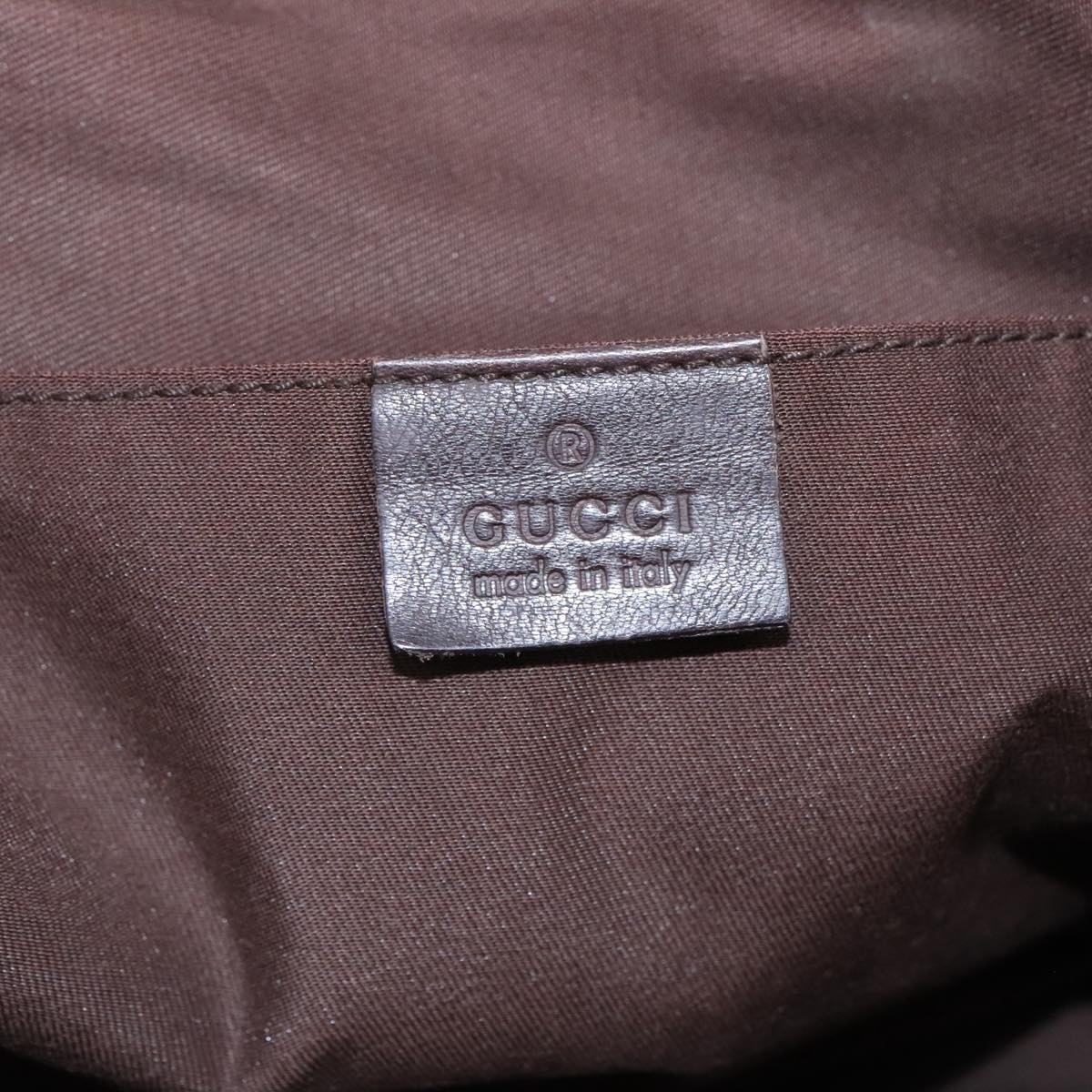 GUCCI GG Canvas Hand Bag Beige Gold 190247 98513