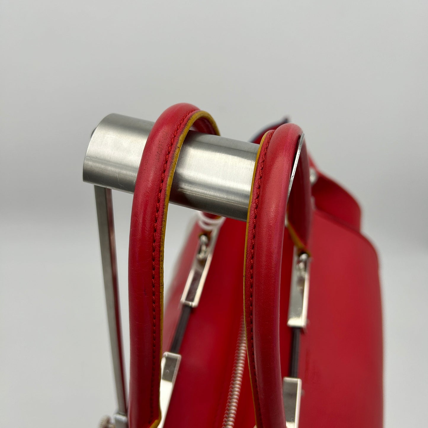 Gucci Soho Red Leather Top Handle Bag Medium