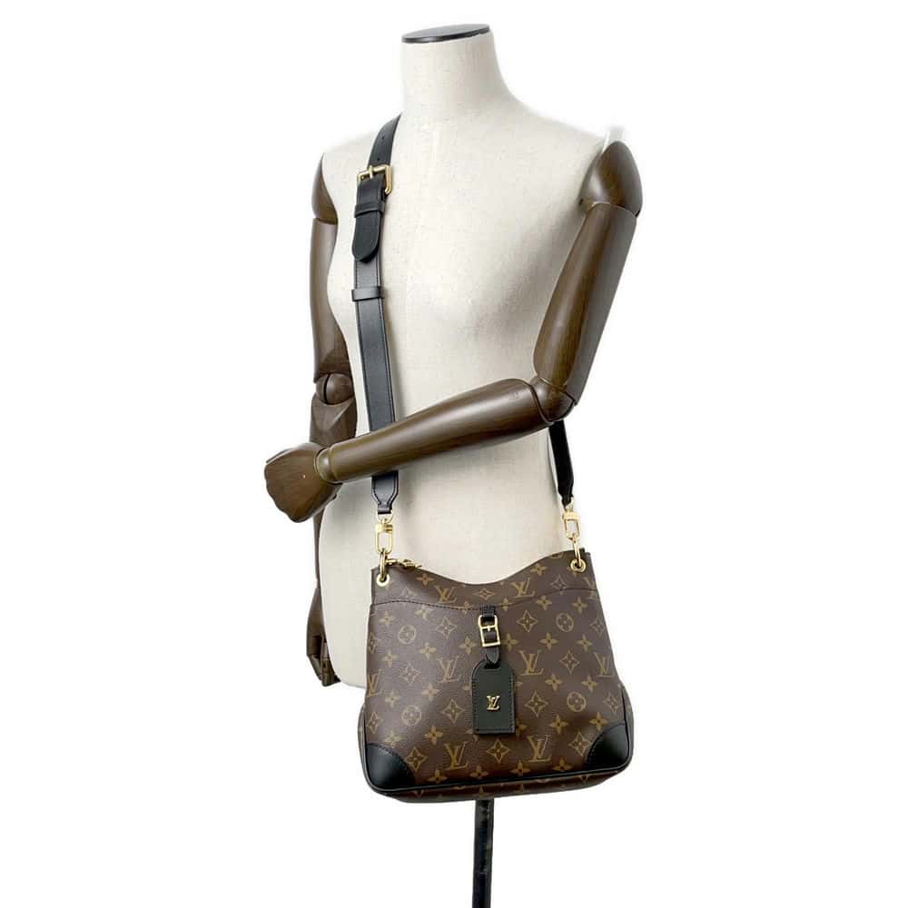 LOUIS VUITTON Odeon NM Noir M45353 Monogram Size PM