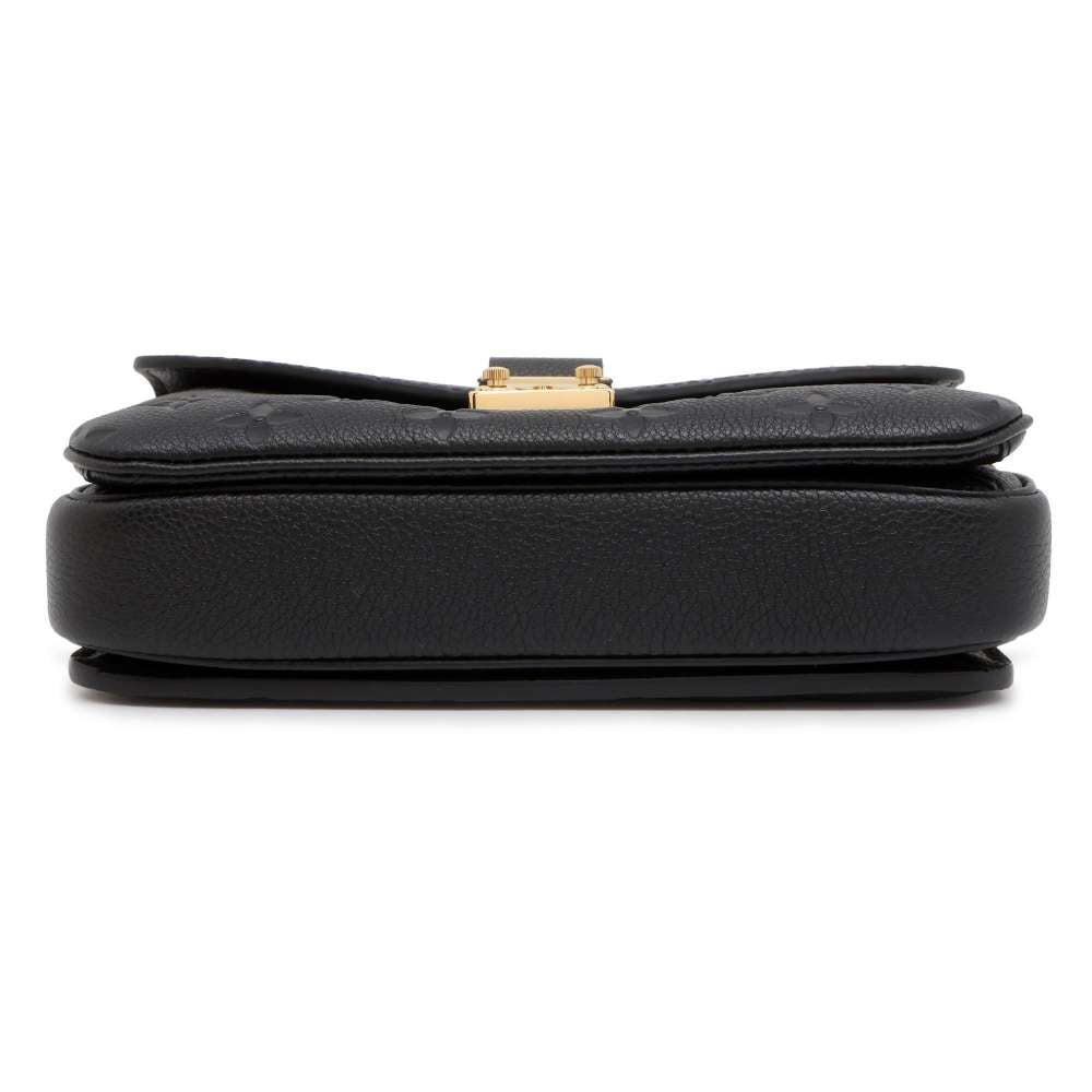 LOUIS VUITTON Pochette Metis EW Noir M46595 Monogram Empreinte Leather