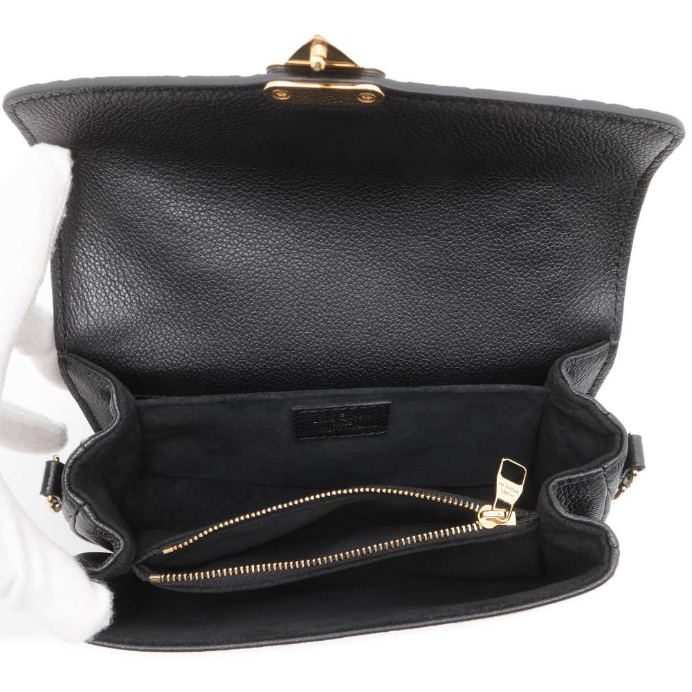 LOUIS VUITTON Pochette Metis EW Noir M46595 Monogram Empreinte Leather