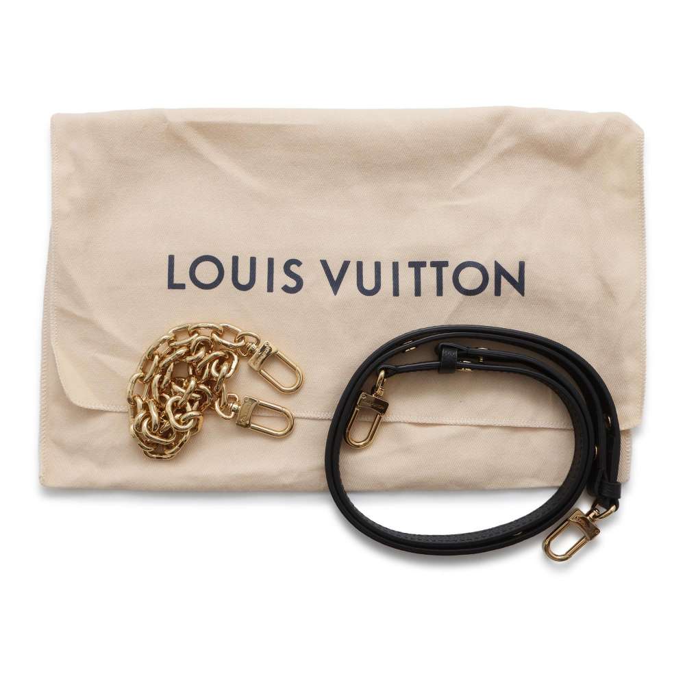 LOUIS VUITTON Pochette Metis EW Noir M46595 Monogram Empreinte Leather