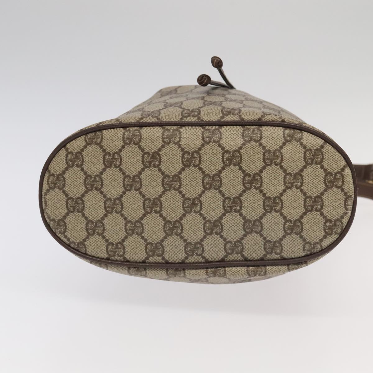 GUCCI GG Supreme Shoulder Bag PVC Beige Gold 001 115 98766