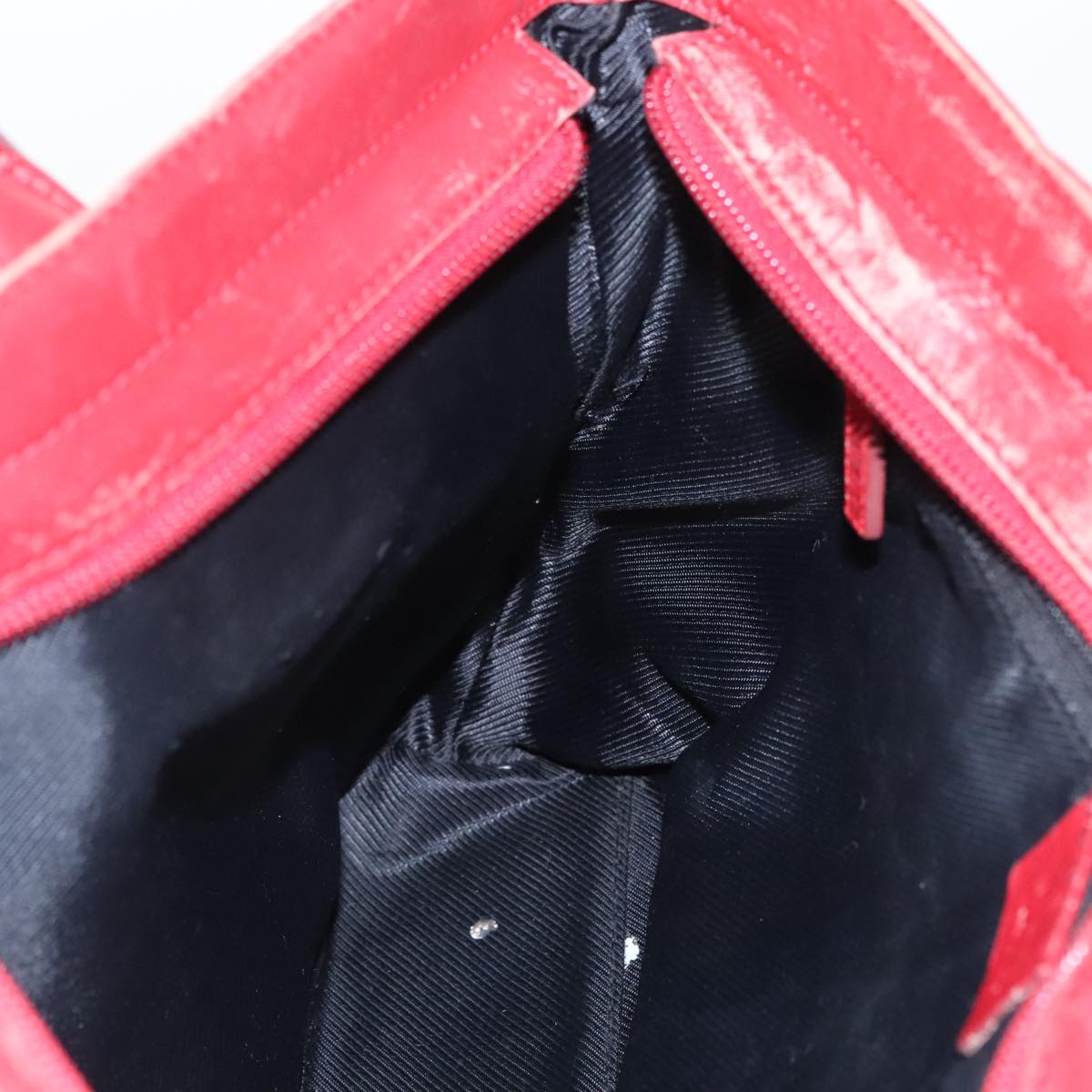 GUCCI GG Canvas Tote Bag Beige Silver Red 33890 98790