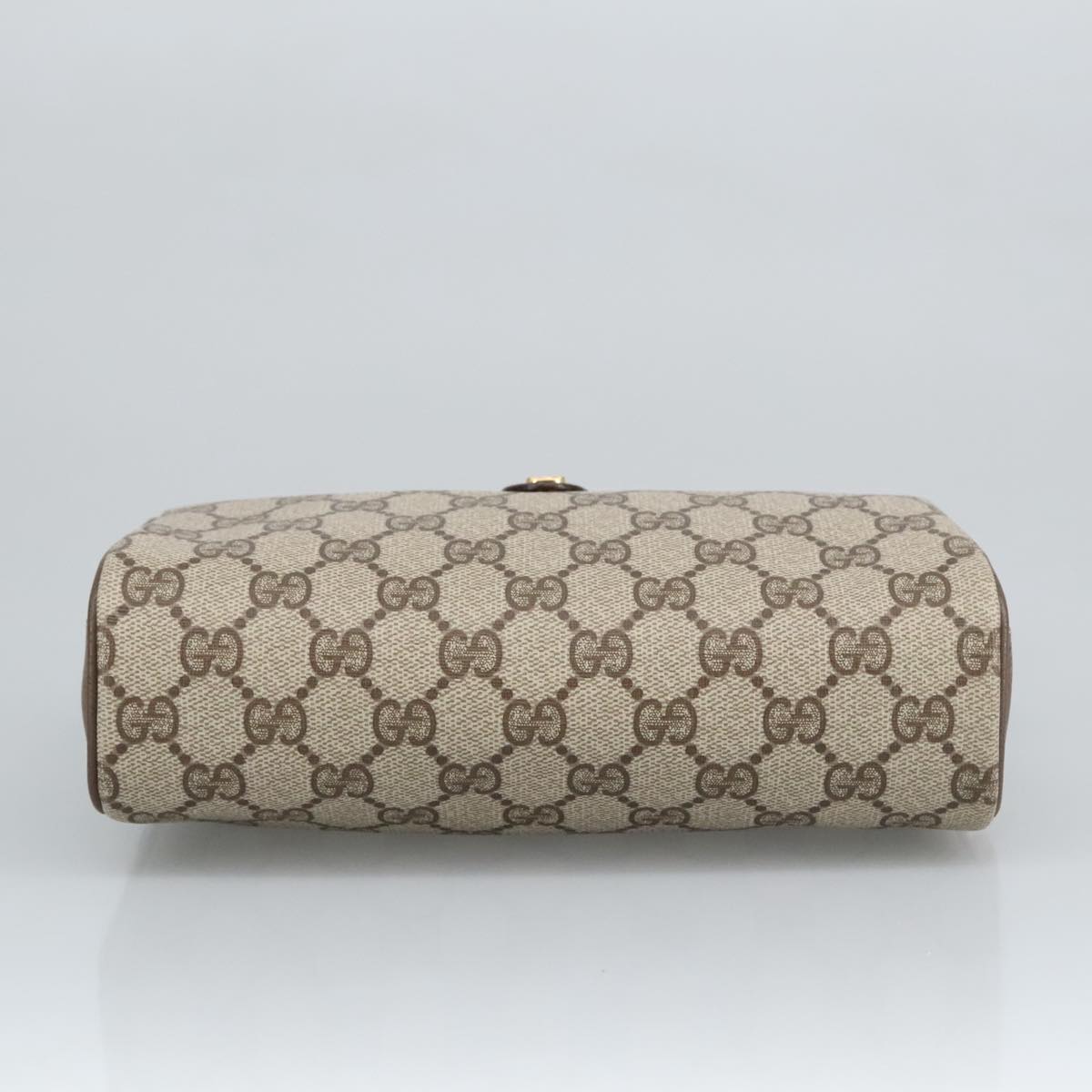 GUCCI GG Supreme Web Sherry Line Shoulder Bag PVC Beige 89 02 018 98792