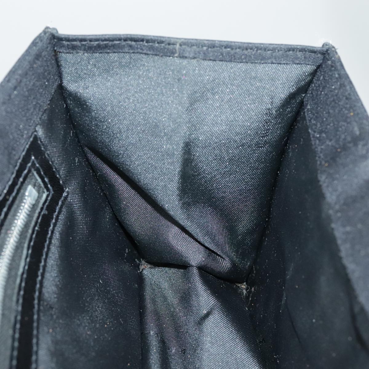 FENDI Mamma Baguette Shoulder Bag Nylon Black Silver 98843
